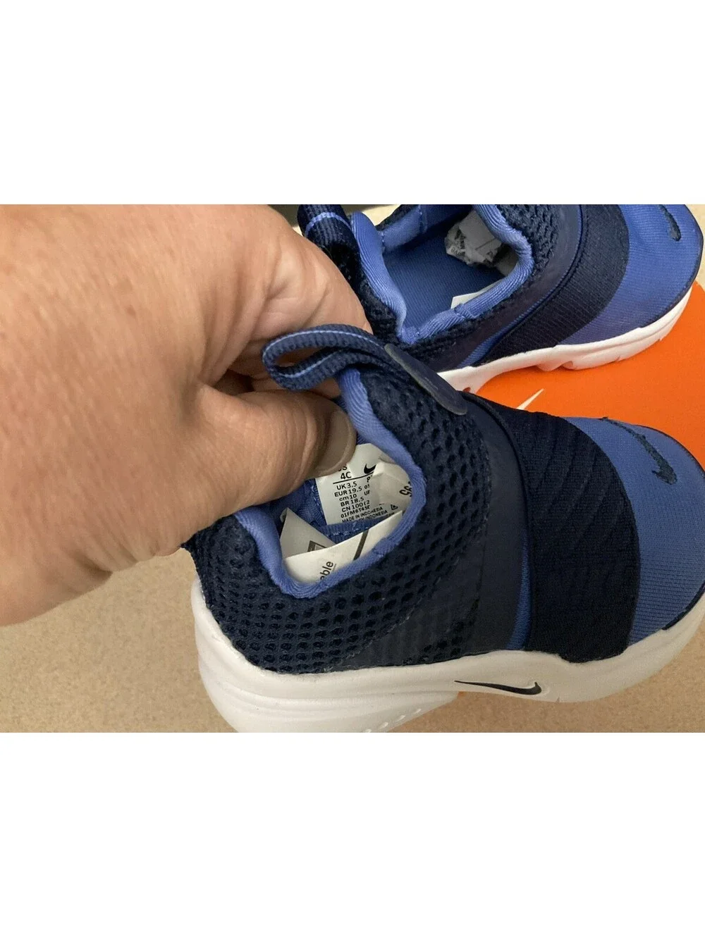 New! Toddler’s Nike Presto Extreme Blue Athletic Shoes. Size 4C. Awesome Shoes!